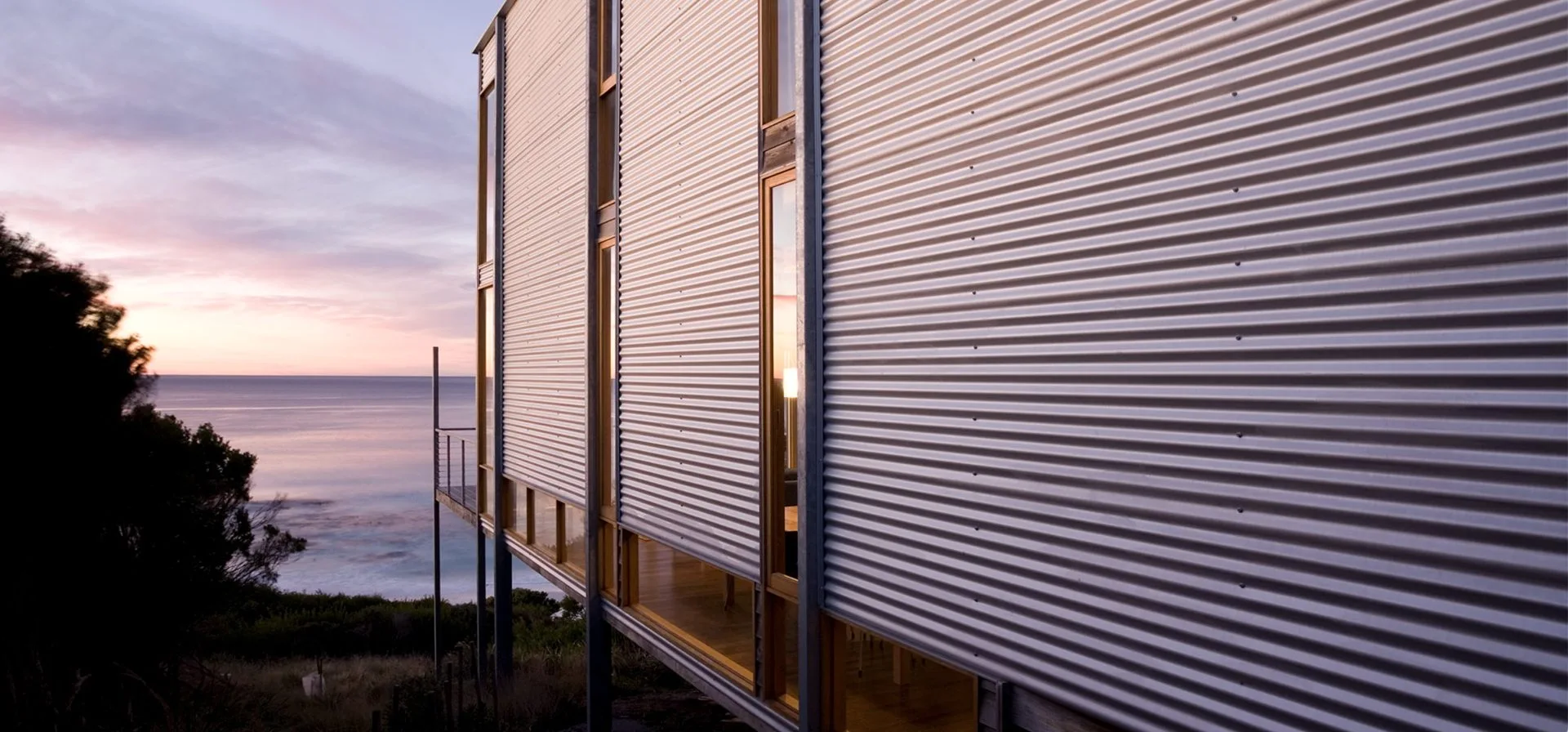 shipping container style home